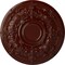 Ekena Millwork Oslo Ceiling Medallion (Fits Canopies up to 10 1/2"), 28 1/8"OD x 1 3/4"P, Brushed Mahogany CM28OSBMF - alternate 1
